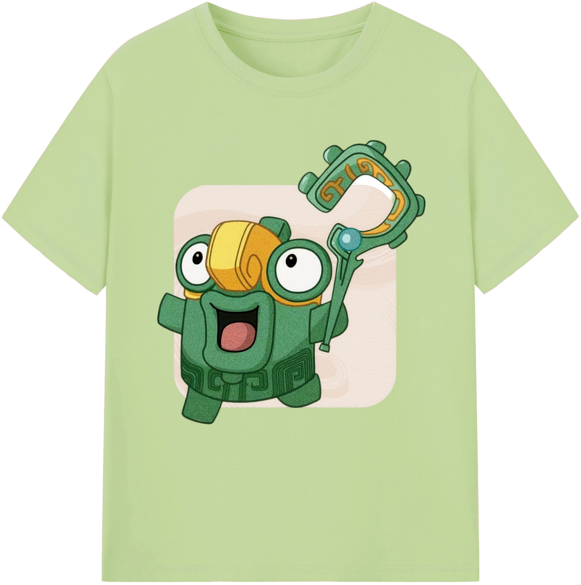 （画像用） Ne Zha 2 ナタ 魔童の大暴れ 綿100％半袖Tシャツ（フロントプリント）